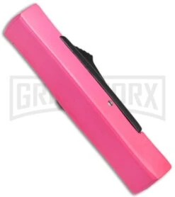 AKC Minion Concord Hot Pink OTF Automatic Knife - Flat Satin Plain -AKC Knives Shop AKC Minion Concord OTF Hot Pink BHQ 72004 jr side large