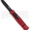 AKC Minion Concord Red OTF Automatic Knife - Black Plain -AKC Knives Shop AKC Minon Concord Red OTF Black BP 18056 jr large