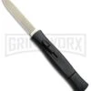 AKC 077 Concord Black OTF Automatic Knife - Flat Gold Plain -AKC Knives Shop AKC OTF Black Concord 077 Gold Flat BHQ 52351 jr 1 large