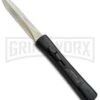 AKC Concord Black OTF Automatic Knife - Dagger Gold Plain -AKC Knives Shop AKC OTF Black Concord Gold Dagger BHQ 52359 jr 2 large