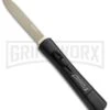 AKC Concord Black OTF Automatic Knife - Flat Gold Plain 1 AKC Concord Black OTF Automatic Knife - Flat Gold Plain -AKC Knives Shop AKC OTF Black Concord Gold Flat BHQ 52360 jr large