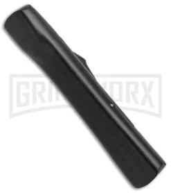 AKC Concord Black OTF Automatic Knife - Flat Gold Plain -AKC Knives Shop AKC OTF Black Concord Gold Flat BHQ 52360 jr side large