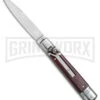 AKC 7.75" Slimline Lever Lock Cocobolo Automatic Knife - Flat -AKC Knives Shop AKC Slimline LL Auto Cocobolo Satin Flat BHQ 79857 jr large
