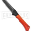 AKC Smarty Orange W/Black Bolster Automatic Knife Reverse Tanto - Black SW Plain -AKC Knives Shop AKC Smarty AK Orange w Black Bolster 3in BSW BHQ 184676 td large