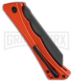 AKC Smarty Orange W/Black Bolster Automatic Knife Reverse Tanto - Black SW Plain 7 AKC Smarty Orange W/Black Bolster Automatic Knife Reverse Tanto - Black SW Plain -AKC Knives Shop AKC Smarty AK Orange w Black Bolster 3in BSW BHQ 184676 td side large