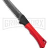 AKC Smarty Red W/Black Bolster Automatic Knife Reverse Tanto - Black SW Plain 1 AKC Smarty Red W/Black Bolster Automatic Knife Reverse Tanto - Black SW Plain -AKC Knives Shop AKC Smarty Automatic Knife Red w Black Bolster 3.3in Black Stonewash BHQ 184758 hd large
