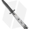 AKC Swinguard 9" Automatic Italian Stiletto White Pearlex (4" Damascus Bayonet) -AKC Knives Shop AKC Swinguard 9in Automatic Italian Stiletto White Pearlex 4in Damascus Bayonet BHQ 180890 hd