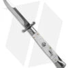 AKC Swinguard 9" Automatic Italian Stiletto White Pearlex (4" Polish Bayonet) -AKC Knives Shop AKC Swinguard 9in Automatic Italian Stiletto White Pearlex 4in Polish Bayonet BHQ 180891 hd