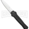 AKC X-treme Ace Black Automatic Knife - Satin Plain 1 AKC X-treme Ace Black Automatic Knife - Satin Plain -AKC Knives Shop AKC X TREME ACE Side Opening Automatic Knife Black Satin BHQ 100386 kp open large