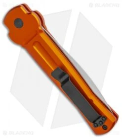 AKC X-treme Ace Automatic Knife Orange Aluminum (3.9" Satin) -AKC Knives Shop AKC X Treme Ace Auto Orange Satin BHQ 139321 jr side