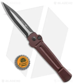 AKC X-treme Ace Automatic Knife Brown (3.6" Two Tone) -AKC Knives Shop AKC X treme Ace Auto Brown TT BHQ 136122 jr bottlecap