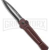 AKC X-treme ACE Brown Automatic Knife - Two Tone -AKC Knives Shop AKC X treme Ace Auto Brown TT BHQ 136122 jr large