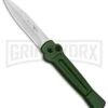 AKC X-treme Ace Green Automatic Knife - Satin Plain -AKC Knives Shop AKC X treme Ace Auto Green SW BHQ 125448 jr large
