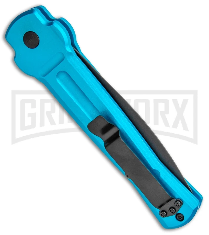 AKC X-treme ACE Light Blue Automatic Knife - Black 5 AKC X-treme ACE Light Blue Automatic Knife - Black - Image 3