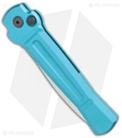 AKC X-treme Ace Automatic Knife Light Blue (3.6" Satin) -AKC Knives Shop AKC X treme Ace Auto Light Blue Satin BHQ 105418 jr spine