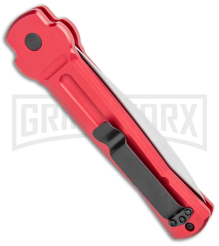 AKC X-treme Ace Red Automatic Knife - Satin Plain 5 AKC X-treme Ace Red Automatic Knife - Satin Plain - Image 3
