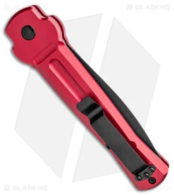 AKC X-treme Ace Automatic Knife Red (3.6" Two Tone) -AKC Knives Shop AKC X treme Ace Auto Red TT BHQ 143382 jr side