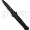 AKC X-treme Ace1 Side Opener Black Automatic Knife - Black Plain -AKC Knives Shop AKC X treme Ace1 Automatic Knife Black 3.75in Black BHQ 189355 hd large