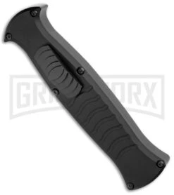 AKC X-treme EVO Black OTF Automatic Knife W/ Pocket Clip - Black Plain -AKC Knives Shop AKC X treme EVO OTF Auto Black Black BHQ 105415 jr spine large 1