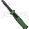 AKC X-treme EVO Green OTF Automatic Knife - Dagger Black Plain -AKC Knives Shop AKC X treme EVO OTF Auto Dagger Green Black GX 37364 jr large