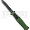 AKC X-treme EVO Green OTF Automatic Knife - Black Plain -AKC Knives Shop AKC X treme EVO OTF Auto Green Black BHQ 105414 jr 2 large