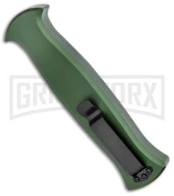 AKC X-treme EVO Green OTF Automatic Knife - Black Plain -AKC Knives Shop AKC X treme EVO OTF Auto Green Black BHQ 105414 jr side 2 large