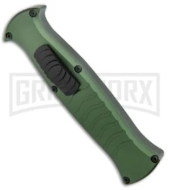 AKC X-treme EVO Green OTF Automatic Knife - Black Plain -AKC Knives Shop AKC X treme EVO OTF Auto Green Black BHQ 105414 jr spine 2 large