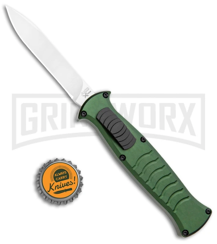 AKC X-treme EVO Green OTF Automatic Knife - Satin Plain 6 AKC X-treme EVO Green OTF Automatic Knife - Satin Plain - Image 4