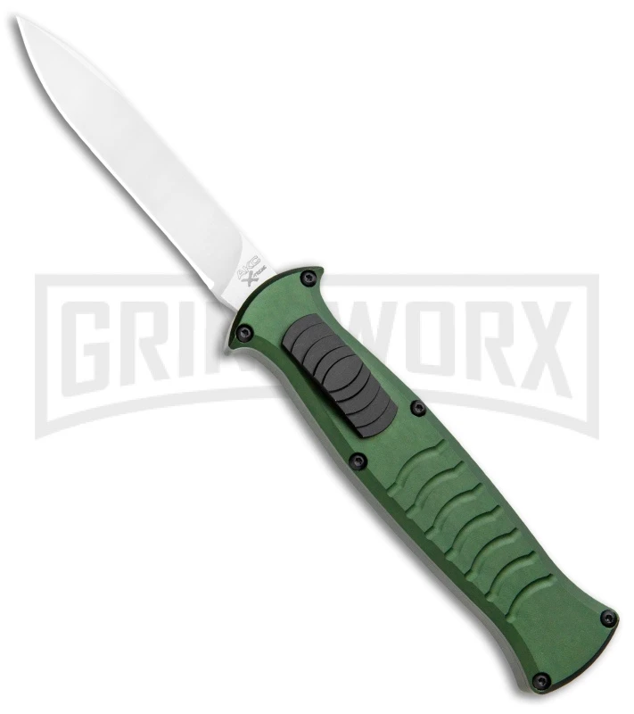AKC X-treme EVO Green OTF Automatic Knife - Satin Plain 3 AKC X-treme EVO Green OTF Automatic Knife - Satin Plain