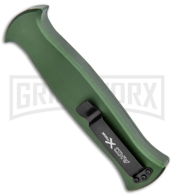 AKC X-treme EVO Green OTF Automatic Knife - Satin Plain 5 AKC X-treme EVO Green OTF Automatic Knife - Satin Plain - Image 3