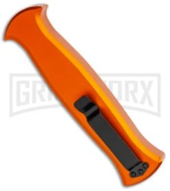 AKC X-treme EVO Orange OTF Automatic Knife - Satin Plain -AKC Knives Shop AKC X treme EVO OTF Auto Orange Satin BHQ 114657 jr side large