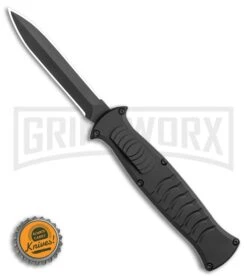 AKC X-treme EVO Black OTF Automatic Knife - Black Plain Dagger 9 AKC X-treme EVO Black OTF Automatic Knife - Black Plain Dagger -AKC Knives Shop AKC X treme EVO OTF Automatic Knife Black 3.5 Black Dagger BHQ 119845 LS Bottlecap large
