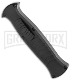 AKC X-treme EVO Black OTF Automatic Knife - Satin Plain Dagger -AKC Knives Shop AKC X treme EVO OTF Automatic Knife Black 3.5 Satin Dagger BHQ 119723 LS Spin large