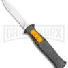 AKC X-treme EVO Black / Orange Slide OTF Automatic Knife - Satin Plain -AKC Knives Shop AKC X treme EVO OTF Automatic Knife Black Orange Slide 3.5in Satin BHQ 114879 LS large