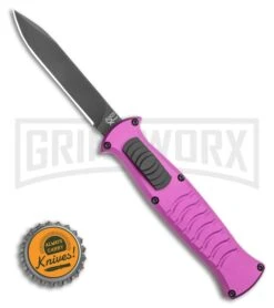 AKC X-treme EVO OTF Automatic Knife - Purple Black Plain -AKC Knives Shop AKC X treme EVO OTF Automatic Knife Purple 3.5 Black BHQ 120293 LS Bottlecap large