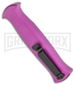 AKC X-treme EVO OTF Automatic Knife - Purple Black Plain -AKC Knives Shop AKC X treme EVO OTF Automatic Knife Purple 3.5 Black BHQ 120293 LS Side large