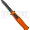 AKC X-treme EVO Orange OTF Automatic Knife - Black Plain -AKC Knives Shop AKC X treme Evo Auto Orange Black BHQ 105416 jr large