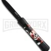 AKC Concord Red/White Skull OTF Automatic Knife - Flat Grind Black Flat 1 AKC Concord Red/White Skull OTF Automatic Knife - Flat Grind Black Flat -AKC Knives Shop AKC concord red white skull black BP 19138 er large