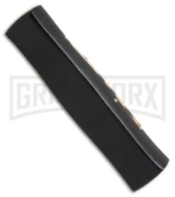 AKC Concord Red/White Skull OTF Automatic Knife - Flat Grind Black Flat -AKC Knives Shop AKC minion concord cheetah black BP 19139 er side large