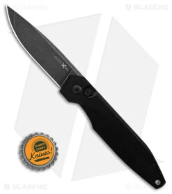 AKC X-treme Dandy Automatic Knife Black Aluminum (3.1" Black Stonewash) -AKC Knives Shop Akc Xtreme Dandy Black Aluminum AK Black SW BHQ 175549 td size
