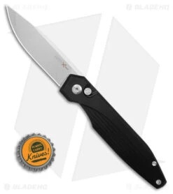 AKC X-treme Dandy Automatic Knife Black Aluminum (3.1" Stonewash) -AKC Knives Shop Akc Xtreme Dandy Black Aluminum AK SW BHQ 174573 td size