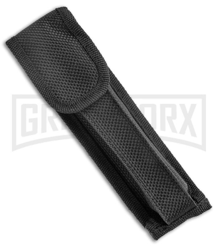 Mago 11" Black Ebony Italian Stiletto OTF Automatic Knife Dagger - Satin Plain 6 Mago 11" Black Ebony Italian Stiletto OTF Automatic Knife Dagger - Satin Plain - Image 4