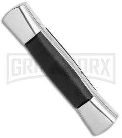 AKC 007 Concord Black OTF Automatic Knife Gray/Black - Spear Point Satin -AKC Knives Shop Minion Concord Polish Black OTF Auto Flat Satin Plain GX 35509 jr side large