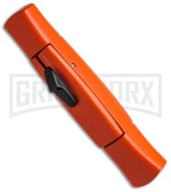 AKC 077 Concord Orange OTF Automatic Knife - Black Plain 7 AKC 077 Concord Orange OTF Automatic Knife - Black Plain -AKC Knives Shop akc 077 otf orange black plain bottom cm large