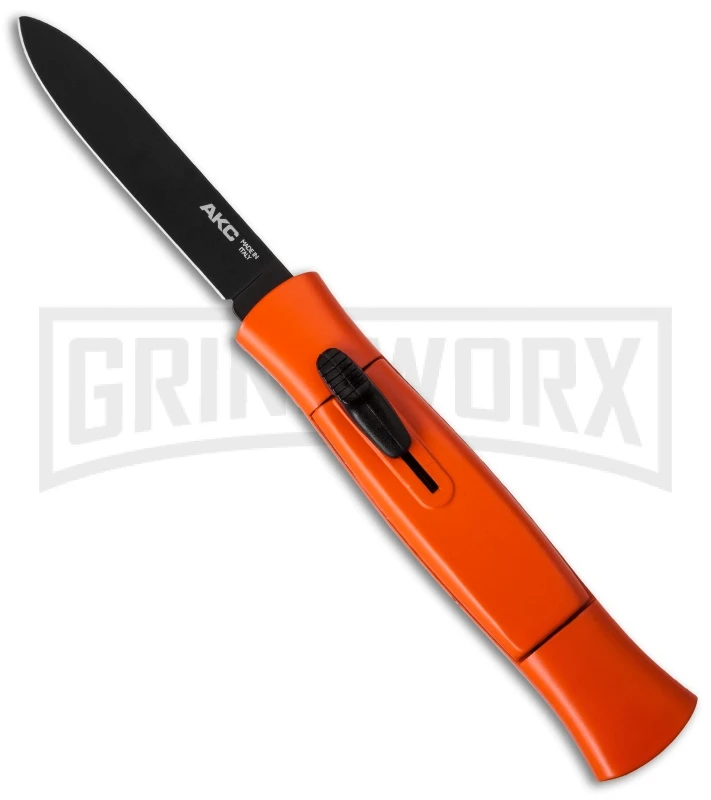 AKC 077 Concord Orange OTF Automatic Knife - Black Plain 3 AKC 077 Concord Orange OTF Automatic Knife - Black Plain
