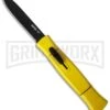 AKC 077 Concord Yellow OTF Automatic Knife - Black Plain -AKC Knives Shop akc 077 otf yellow black plain cm large