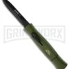 AKC Concord NATO Military Green OTF Automatic Knife - Dagger Black Plain