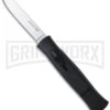 AKC 077 Concord Black OTF Automatic Knife - Flat Grind Satin Plain 1 AKC 077 Concord Black OTF Automatic Knife - Flat Grind Satin Plain -AKC Knives Shop akc 770 black silver flat large