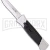 AKC 777 Blackfinger Brushed Aluminum OTF Automatic Knife - Dagger Polish Plain