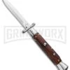 AKC 9" Italian Stiletto Swinguard Cocobolo Wood Automatic Knife - Bayonet 1 AKC 9" Italian Stiletto Swinguard Cocobolo Wood Automatic Knife - Bayonet -AKC Knives Shop akc 9 swing bayo cocobolo large